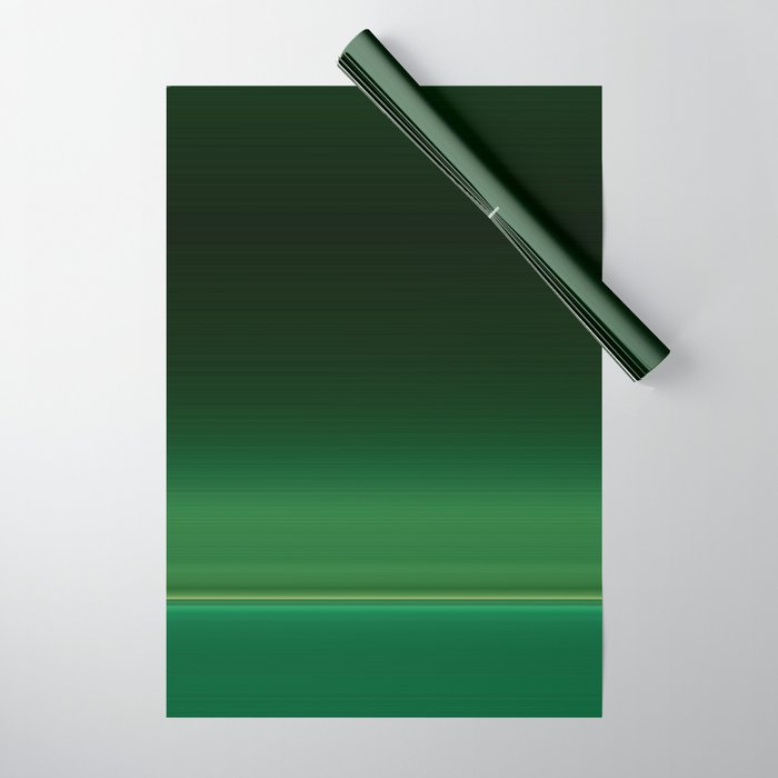 Ombre Forest Green  Wrapping Paper Gallery Image 1