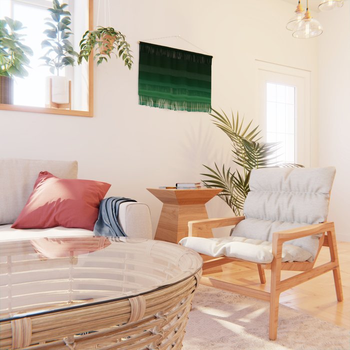 Ombre Forest Green  Wall Hanging Gallery Image 2