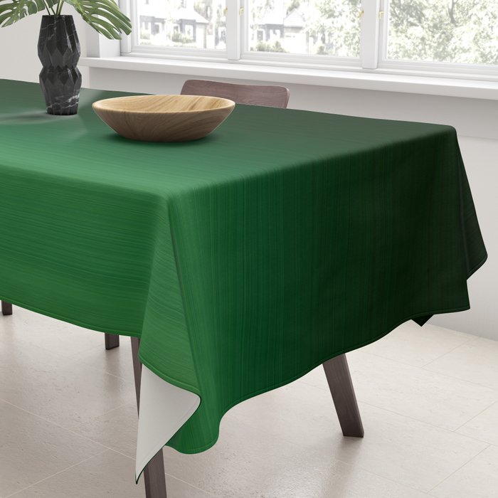 Ombre Forest Green  Tablecloth Gallery Image 3