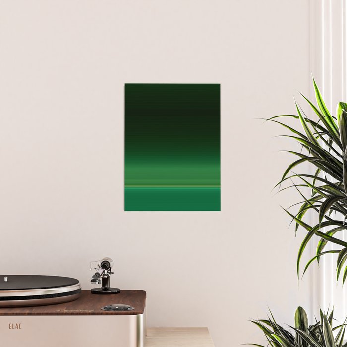 Ombre Forest Green  Poster Gallery Image 2