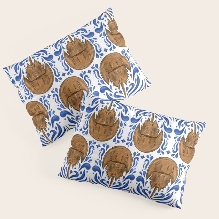 Horseshoe Crab Pattern Pillow Sham Gallery Image 3