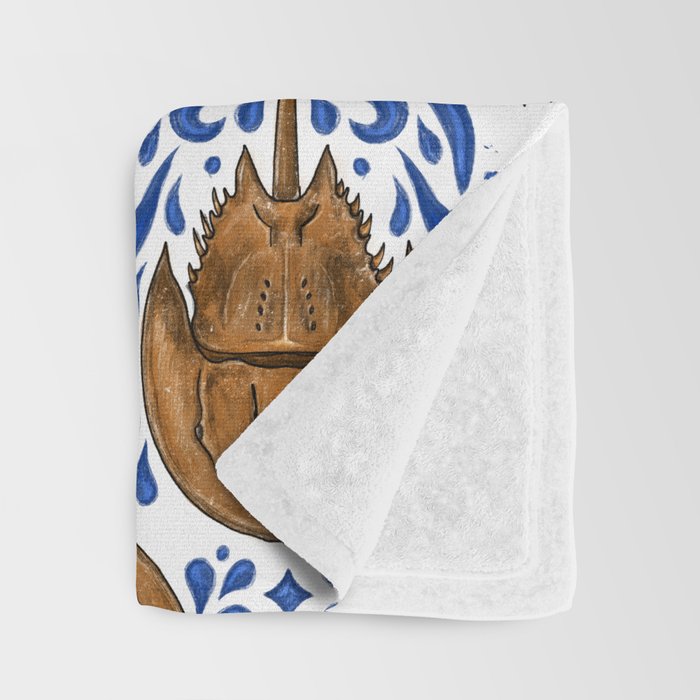 Horseshoe Crab Pattern Throw Blanket Gallery Image 3