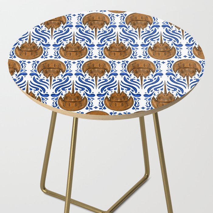 Horseshoe Crab Pattern Side Table Gallery Image 2