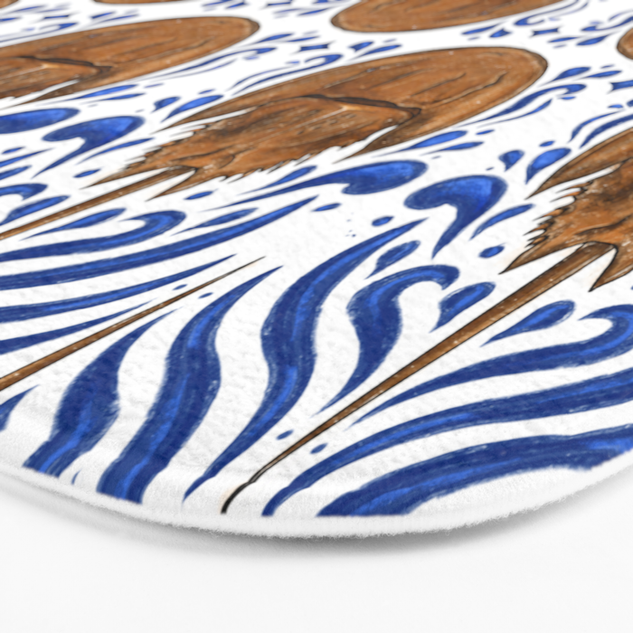 Horseshoe Crab Pattern Bath Mat Gallery Image 3