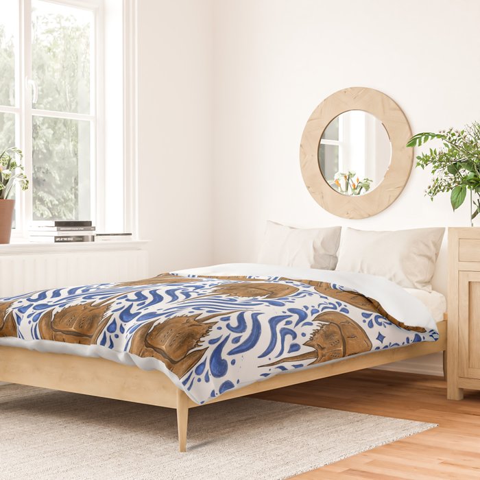 Horseshoe Crab Pattern Duvet Cover Gallery Image 2