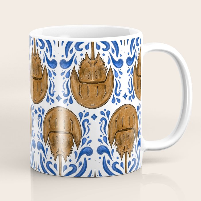 Horseshoe Crab Pattern Coffee Mug Gallery Image 1