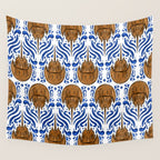Horseshoe Crab Pattern Wall Tapestry Gallery Image 4