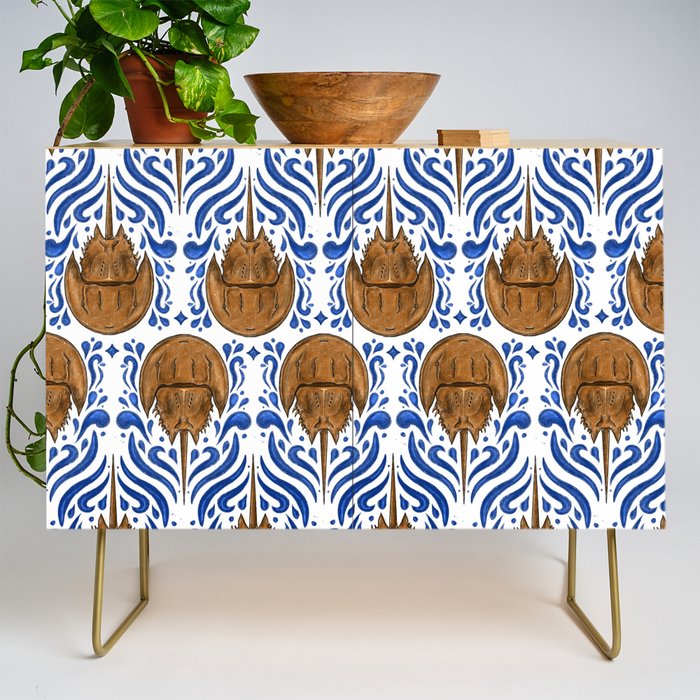 Horseshoe Crab Pattern Credenza Gallery Image 1
