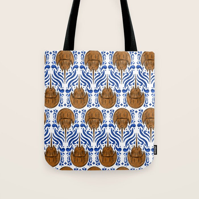 Horseshoe Crab Pattern Tote Bag Gallery Image 1
