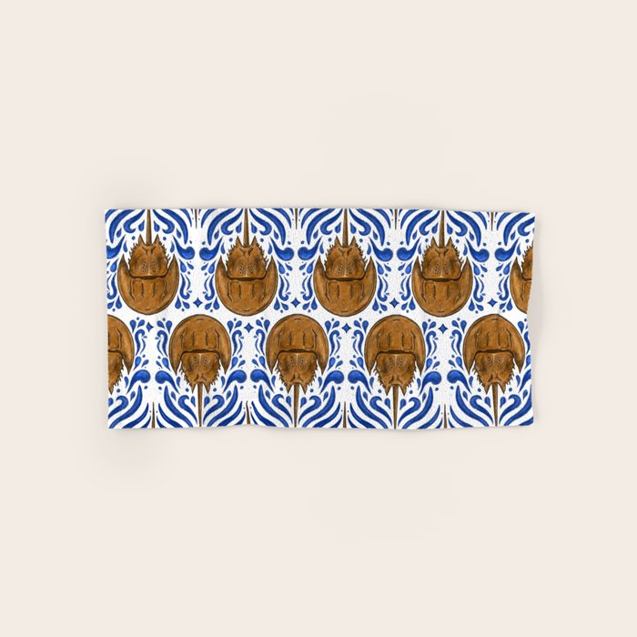 Horseshoe Crab Pattern Bath Towel Gallery Image 1