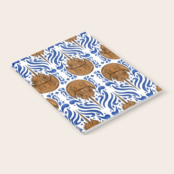 Horseshoe Crab Pattern Notebook Gallery Image 1