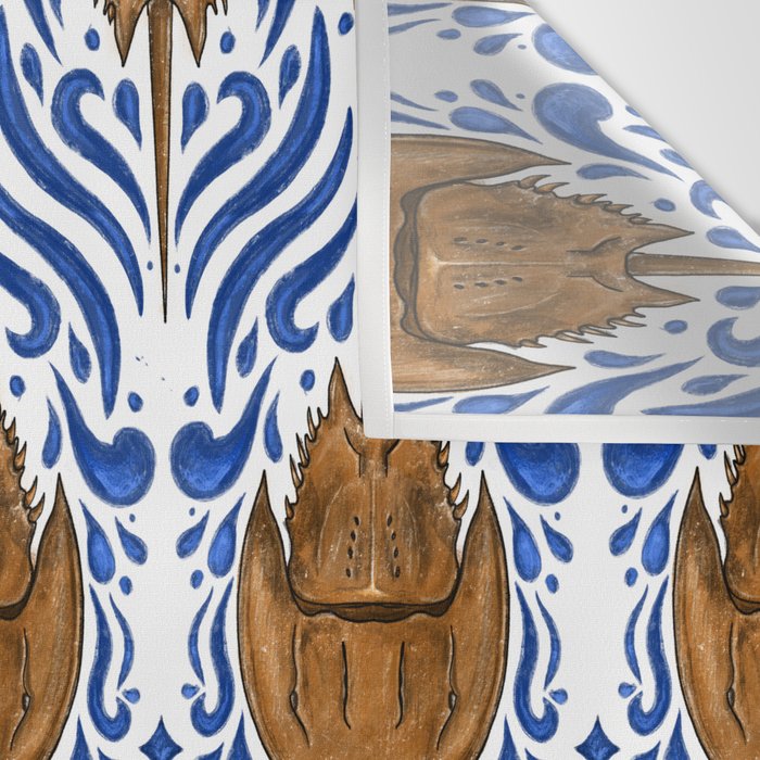 Horseshoe Crab Pattern Wall Tapestry Gallery Image 3