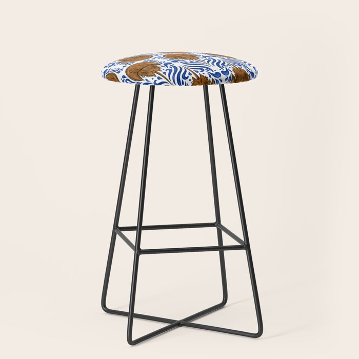 Horseshoe Crab Pattern Stool Gallery Image 1