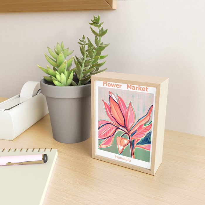 Flower Market Tropical Art Mini Art Print Gallery Image 2