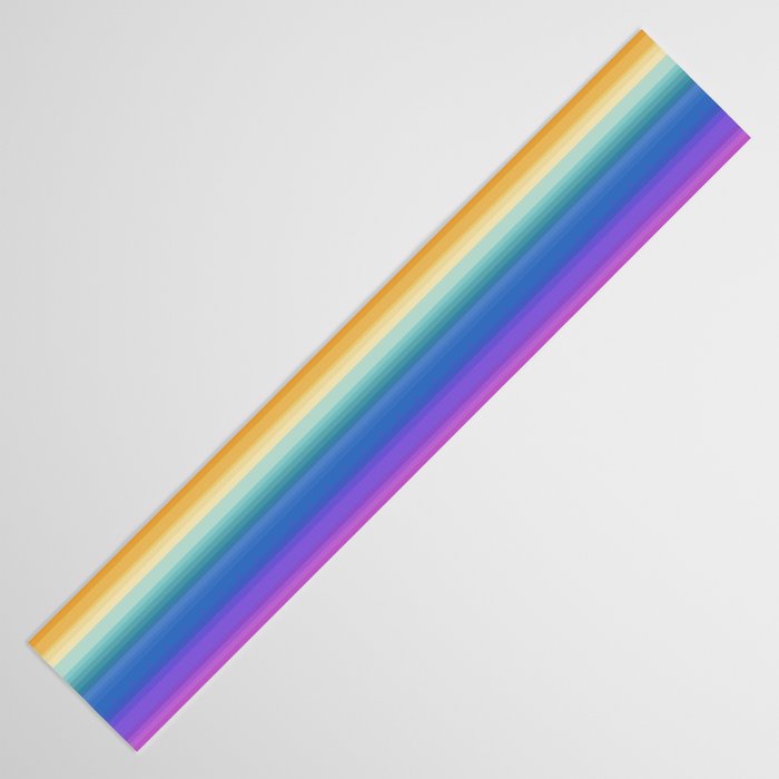 Classic Stripes XVI - Ombre Rainbow Table Runner Gallery Image 3