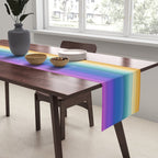 Classic Stripes XVI - Ombre Rainbow Table Runner Gallery Image 2