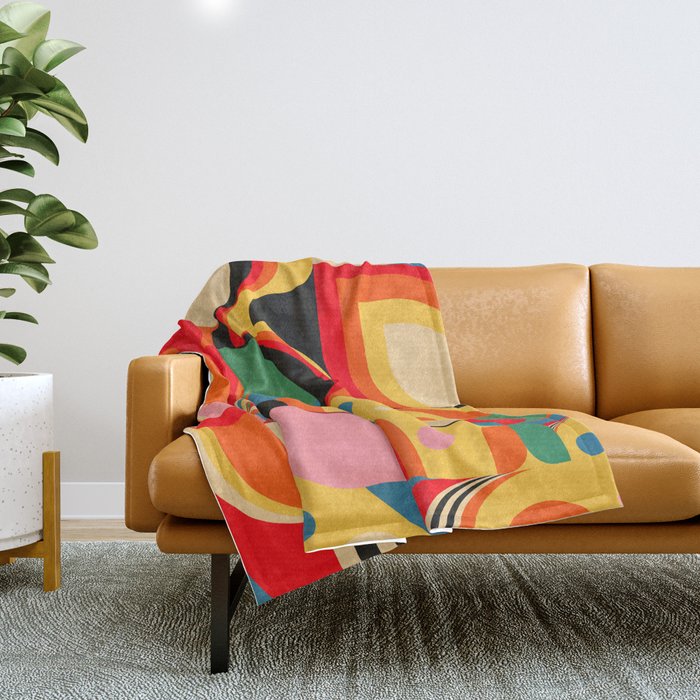Girls in Wonderland Throw Blanket Gallery Image 1