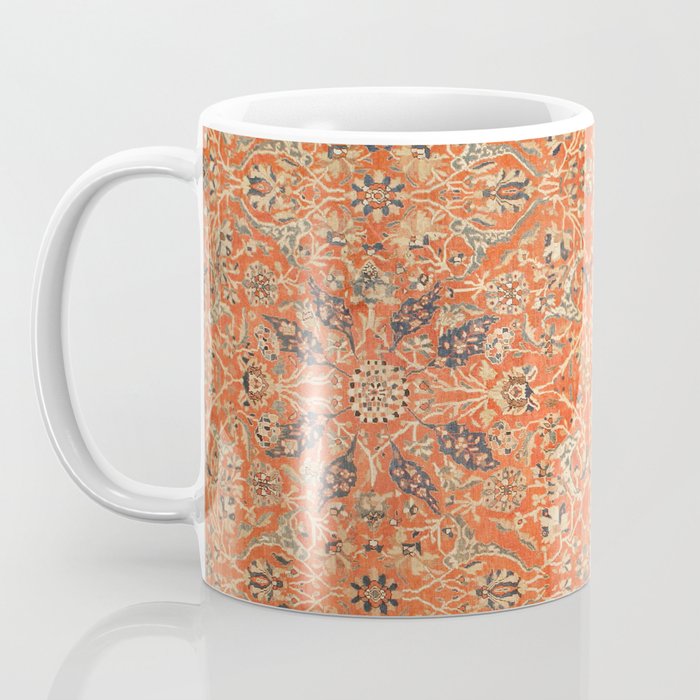 Antique Persian Sultanabad Rug Print Coffee Mug Gallery Image 3