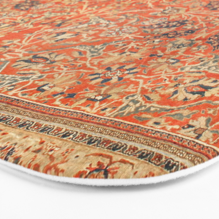 Antique Persian Sultanabad Rug Print Bath Mat Gallery Image 3
