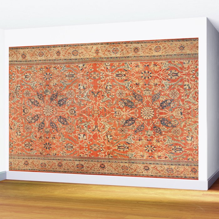Antique Persian Sultanabad Rug Print Wall Mural Gallery Image 2