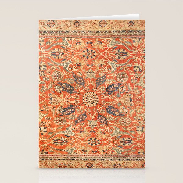 Antique Persian Sultanabad Rug Print Stationery Card Gallery Image 2