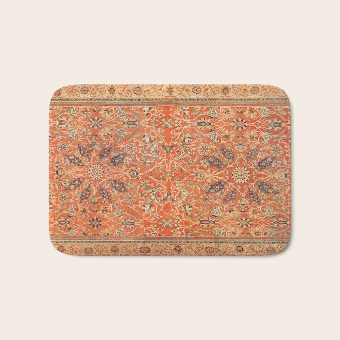 Antique Persian Sultanabad Rug Print Bath Mat Gallery Image 1
