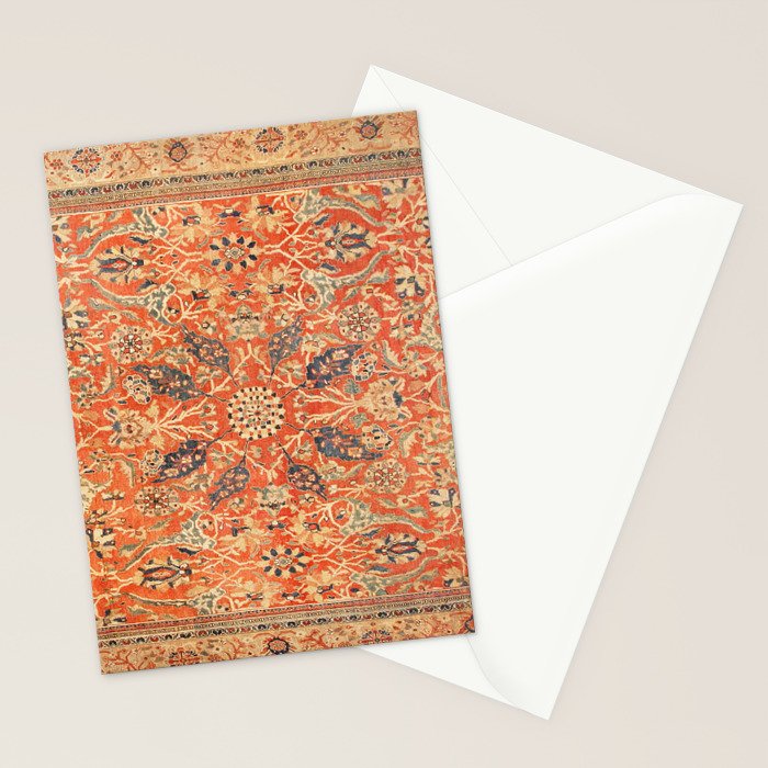 Antique Persian Sultanabad Rug Print Stationery Card Gallery Image 2