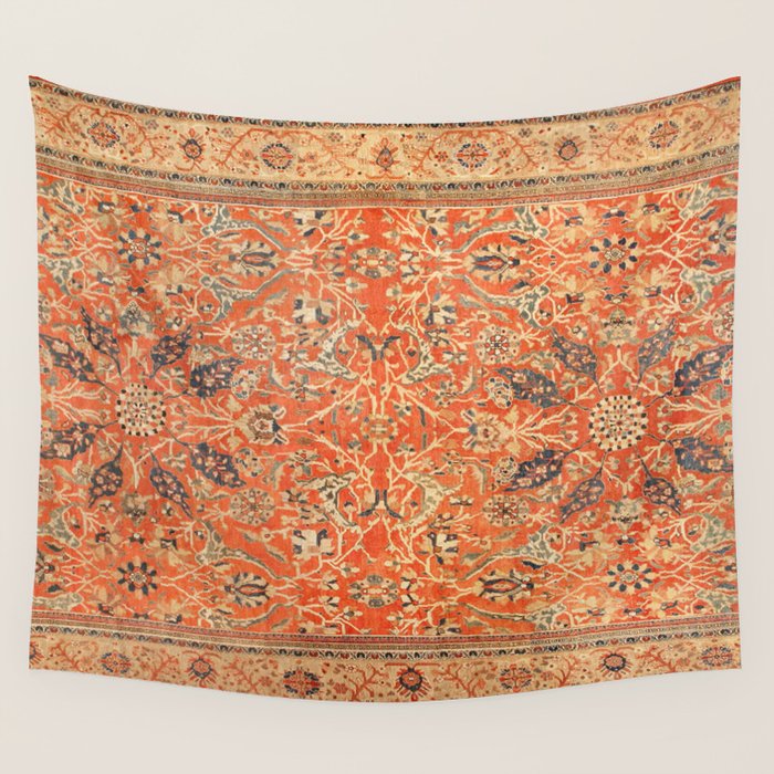 Antique Persian Sultanabad Rug Print Wall Tapestry Gallery Image 4
