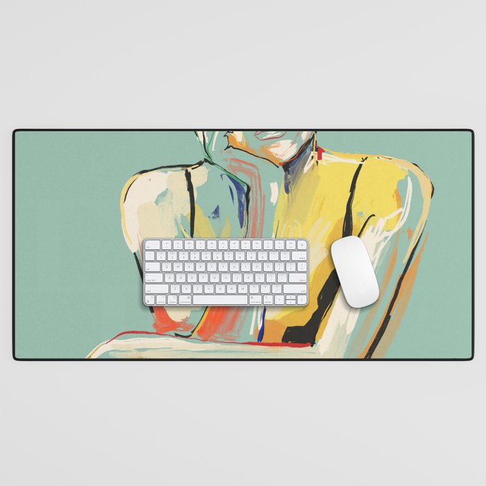 Minimal Abstract Woman 4 Desk Mat Gallery Image 1