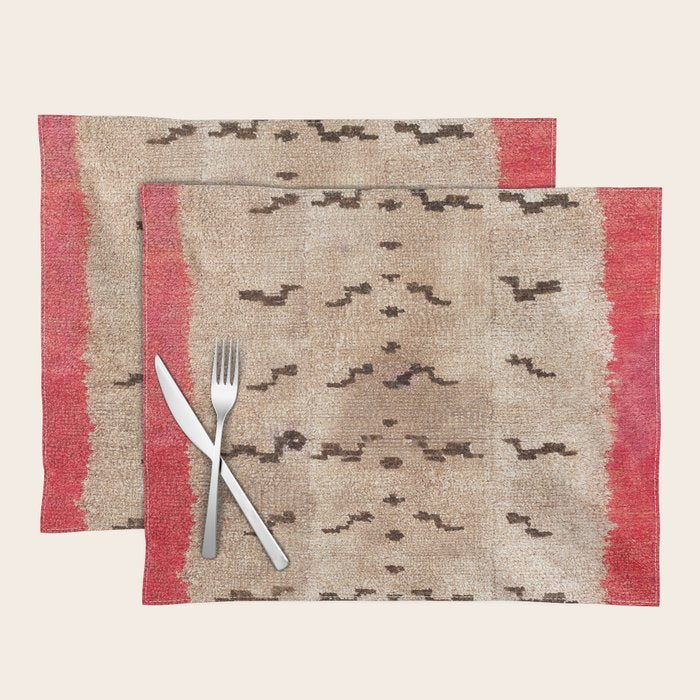 Tsudrukt South Tibetan Tiger Skin Rug Print Placemat Gallery Image 1