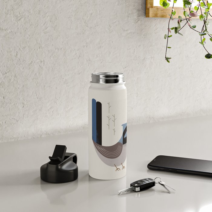 Superb Fairywren, Bird of Australia Water Bottle Gallery Image 4