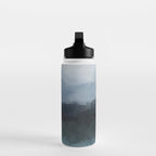 Stormy Day - Gray Navy Blue Black Abstract Nature Ocean Painting Art Print Wall Decor  Water Bottle Gallery Image 3