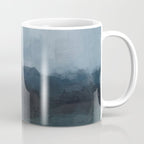 Stormy Day - Gray Navy Blue Black Abstract Nature Ocean Painting Art Print Wall Decor  Coffee Mug Gallery Image 1