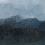 Stormy Day - Gray Navy Blue Black Abstract Nature Ocean Painting Art Print Wall Decor  Coffee Mug Gallery Image 2