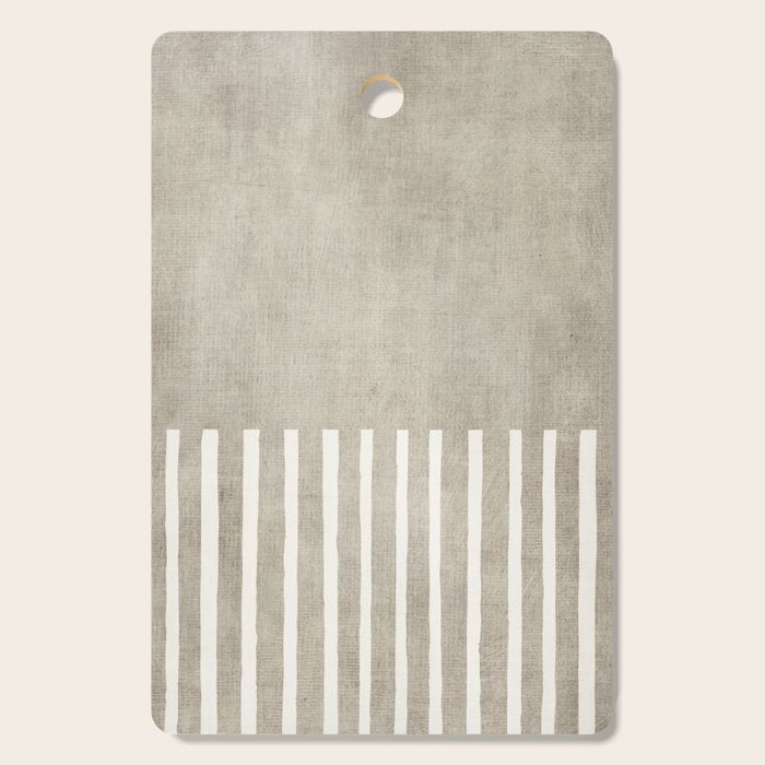 Beige White Minimalism 001 Cutting Board Gallery Image 1