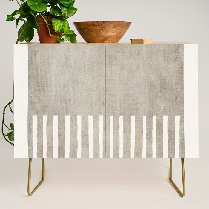 Beige White Minimalism 001 Credenza Gallery Image 1