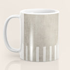 Beige White Minimalism 001 Coffee Mug Gallery Image 3