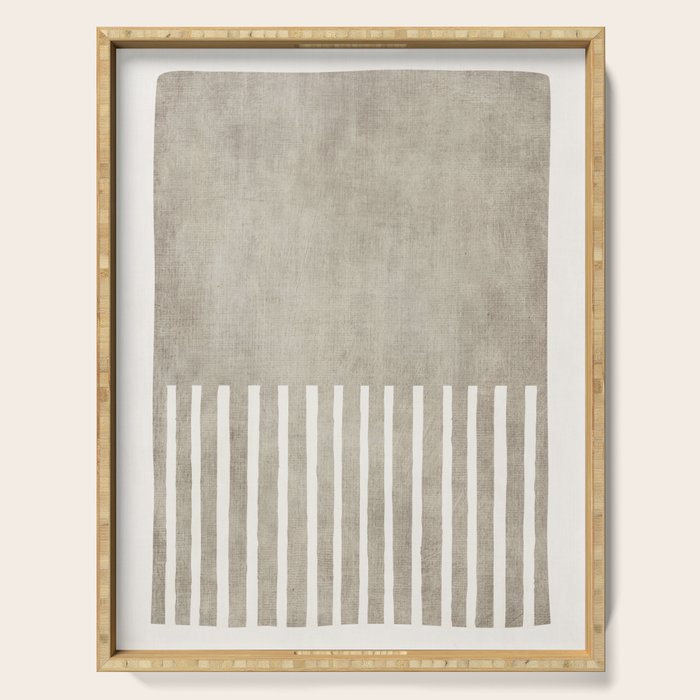 Beige White Minimalism 001 Serving Tray Gallery Image 1