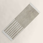 Beige White Minimalism 001 Yoga Mat Gallery Image 1