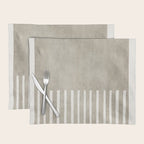 Beige White Minimalism 001 Placemat Gallery Image 1