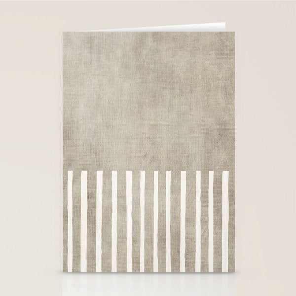 Beige White Minimalism 001 Stationery Card Gallery Image 2