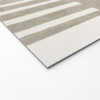 Beige White Minimalism 001 Welcome Mat Gallery Image 2