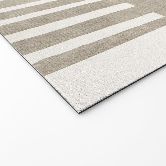Beige White Minimalism 001 Welcome Mat Gallery Image 2