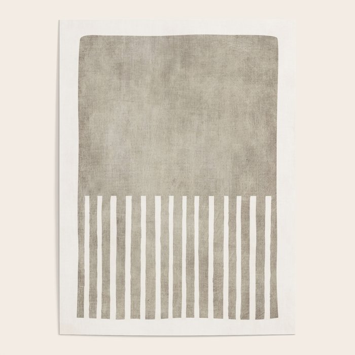 Beige White Minimalism 001 Poster Gallery Image 4