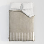 Beige White Minimalism 001 Comforter Gallery Image 6
