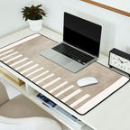 Beige White Minimalism 001 Desk Mat Gallery Image 2