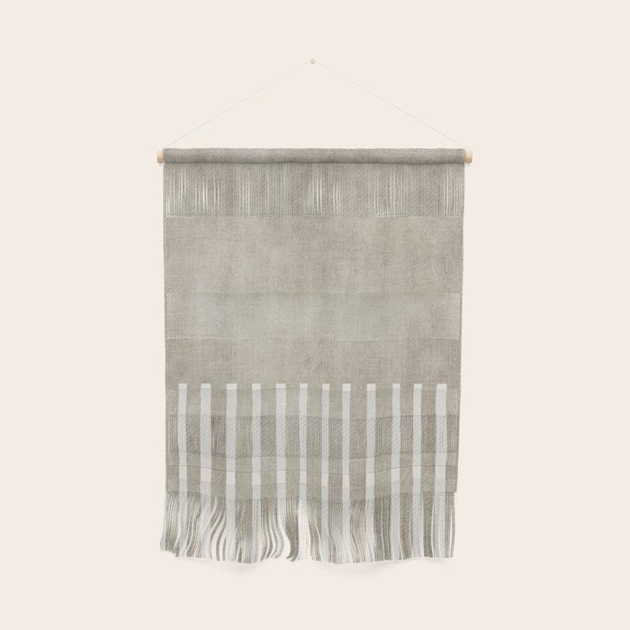 Beige White Minimalism 001 Wall Hanging Gallery Image 1
