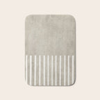 Beige White Minimalism 001 Bath Mat Gallery Image 1