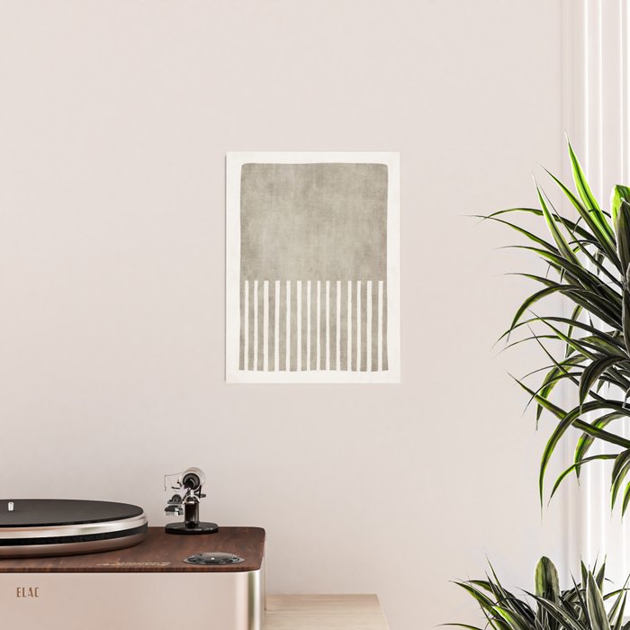 Beige White Minimalism 001 Poster Gallery Image 2