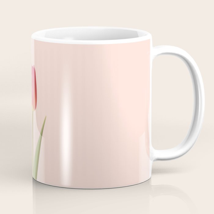 The pink tulip | Floral photography | Flower botanical photograph Coffee Mug Gallery Image 1